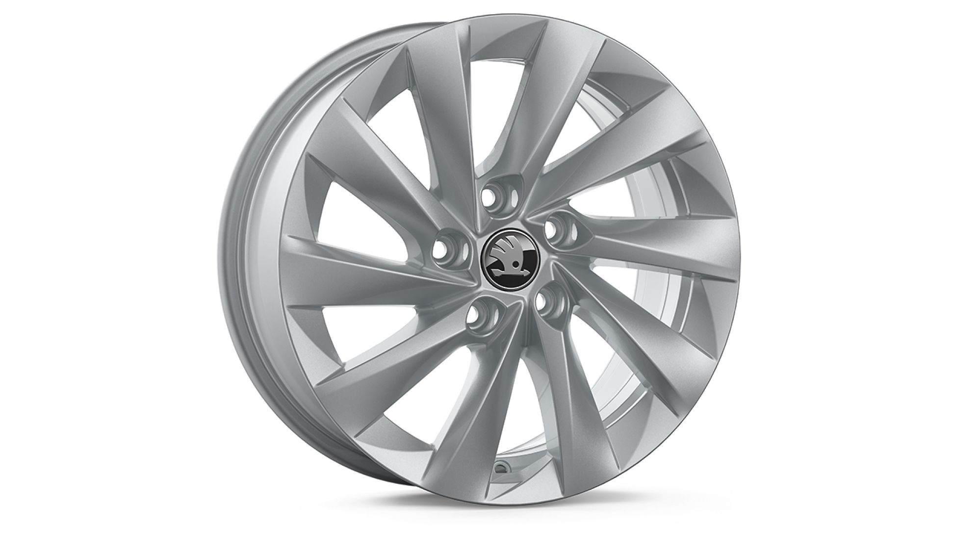 Škoda Leichtmetallfelge Sagitta Silber glanzgedreht