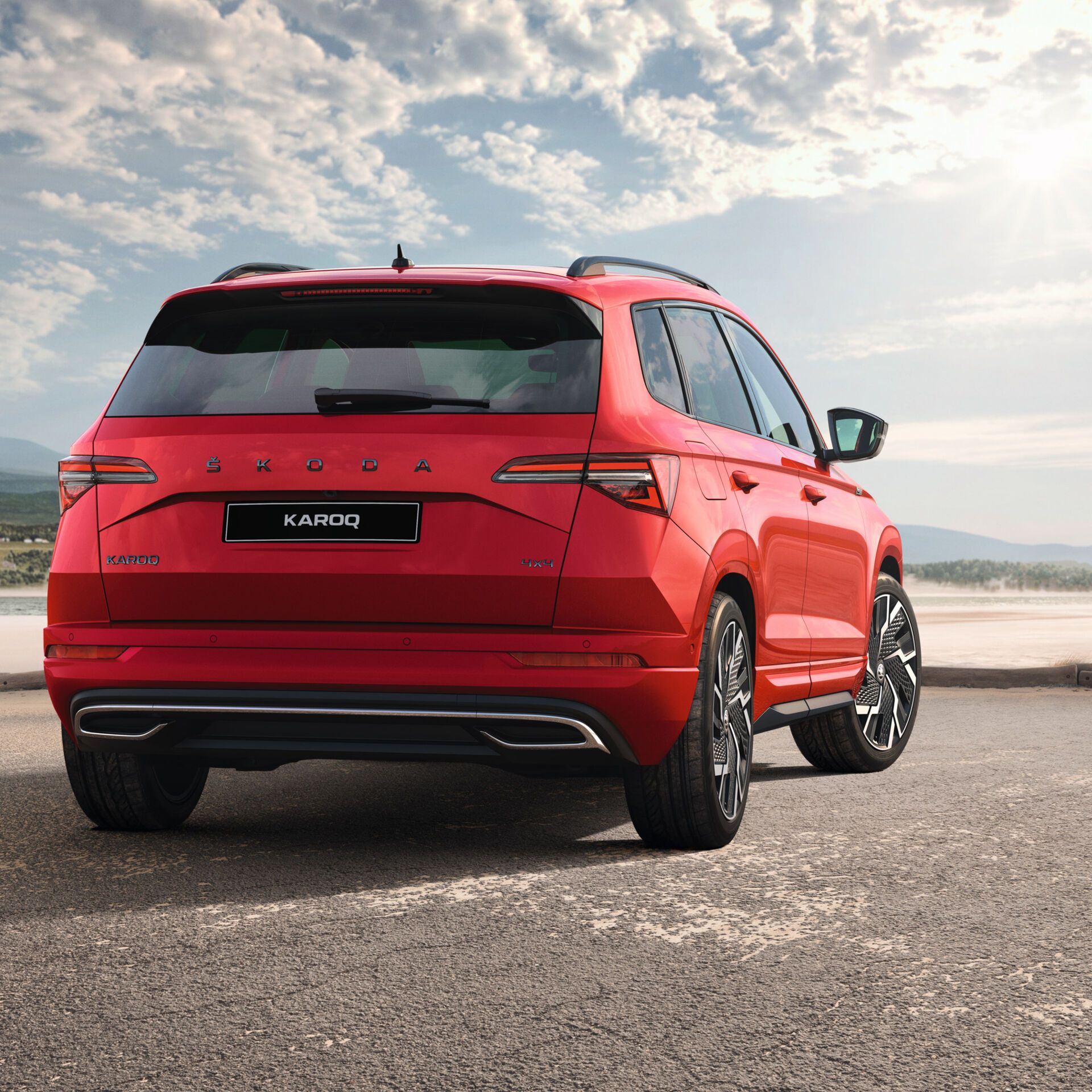 Heck des Škoda Karoq Sportline