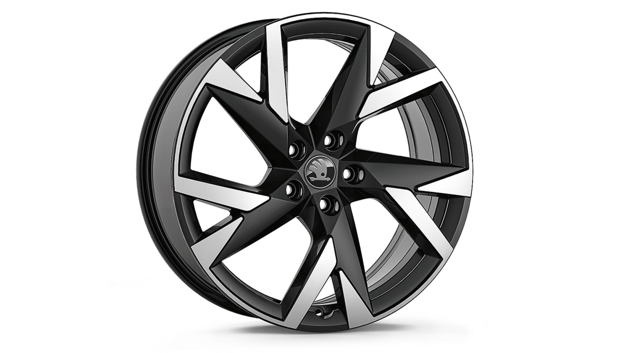 Škoda Leichtmetallfelge Schwarz glanzgedreht