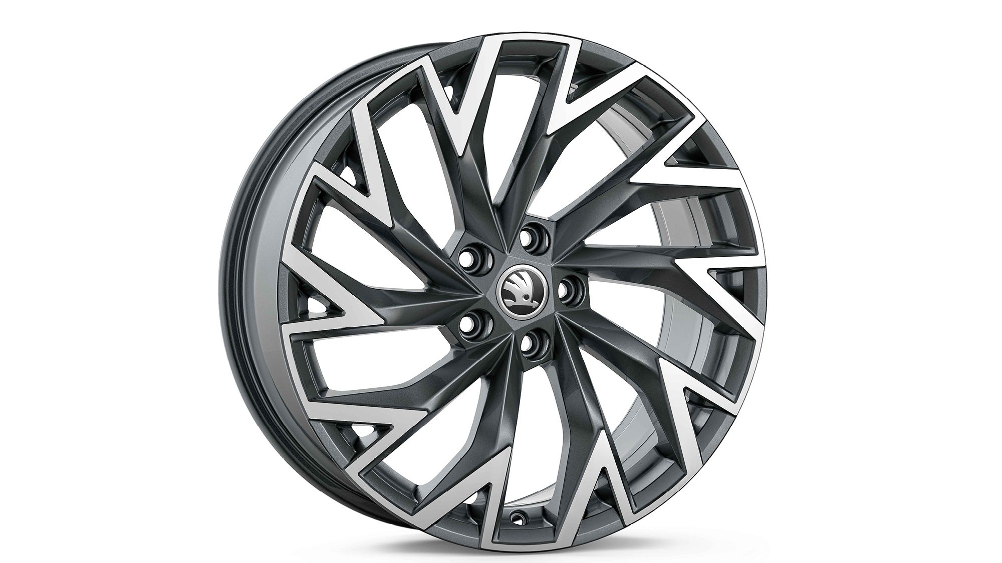 Škoda Leichtmetallfelge Helix Silber Metallic