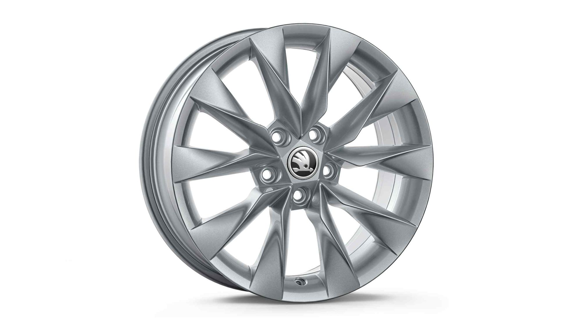 Škoda Leichtmetallfelge Crystal Silber Metallic