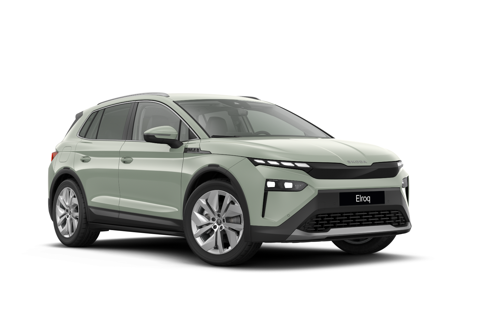 Škoda Elroq grün schräge Frontansicht