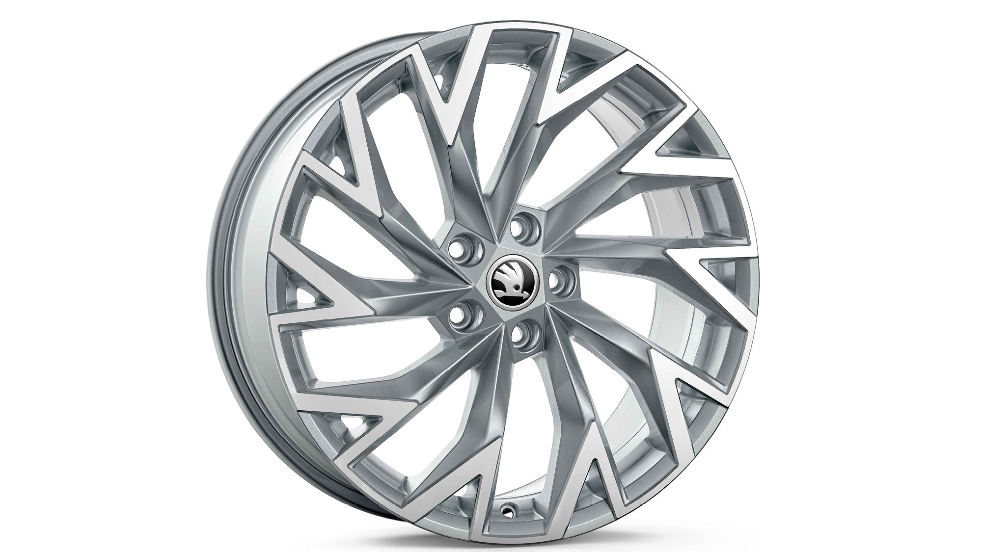 Škoda Leichtmetallfelge Helix Silber Metallic